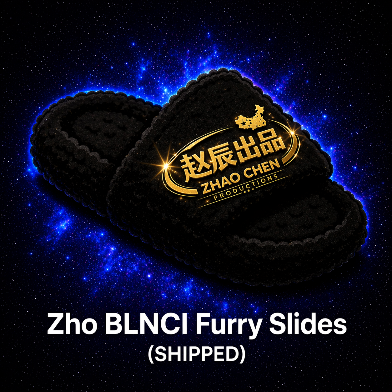 Zho BLNCI Furry Slides